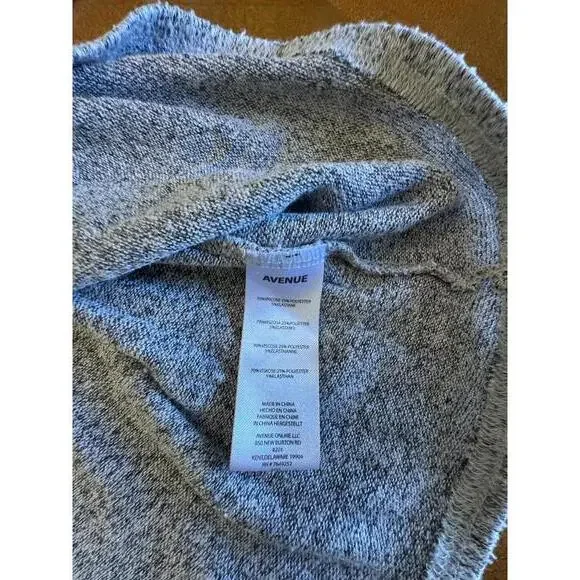 Avenue Women's V-Neck Long Sleeve Top - Gray Speckled 18/20 Womens - Picture 5 of 6